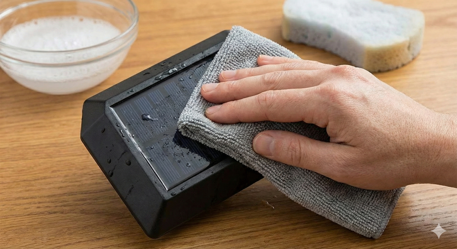 Step 2 Clean the Solar Panel
