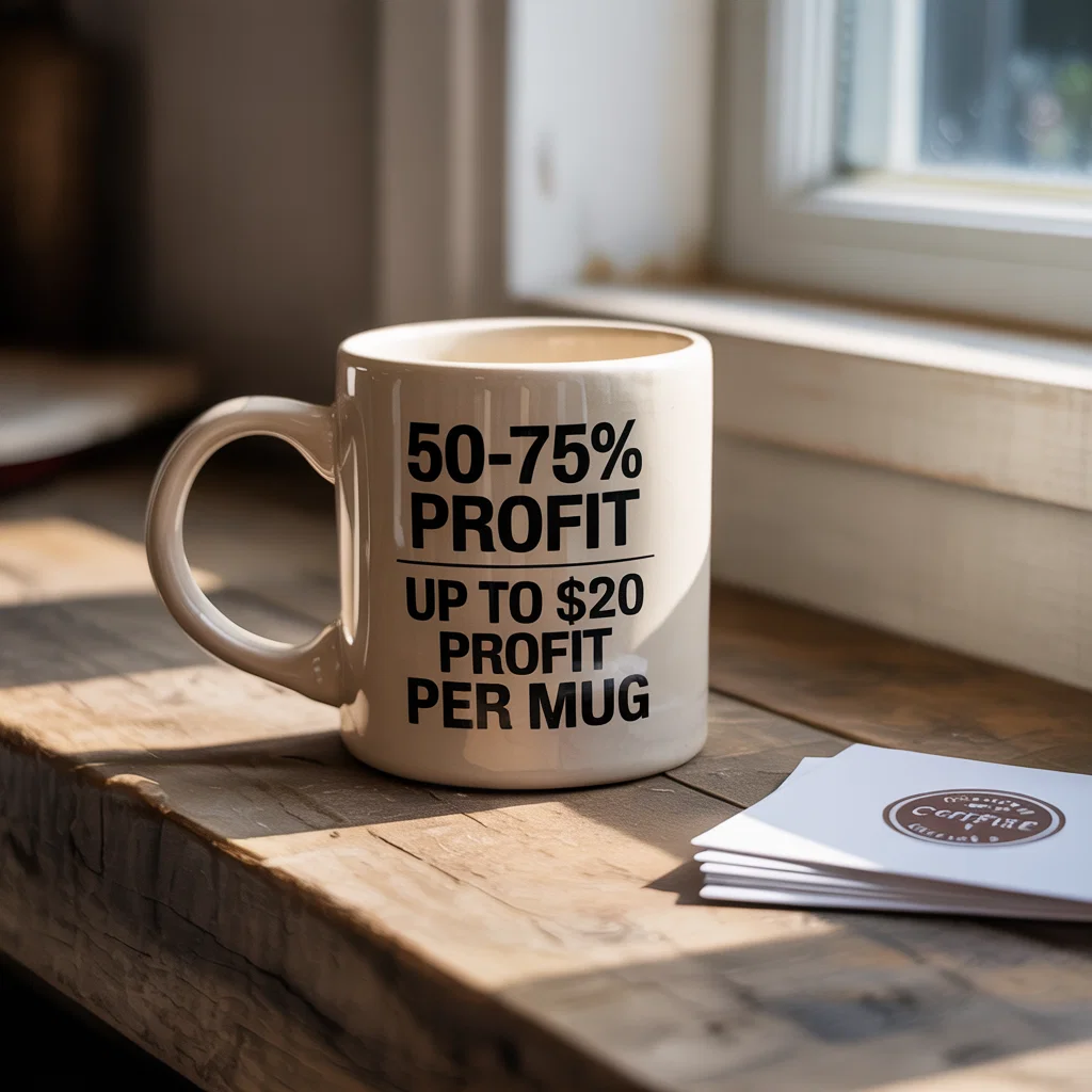 Organizations report achieving profit margins of 50 75 while generating up to 20 profit per mug sold