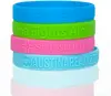 Embossed Silicone Wristbands - 1/2"