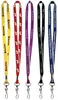 Custom Silk Screen Lanyard - 1" White Border