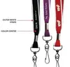 Custom Silk Screen Lanyard - 1" White Border