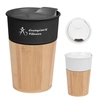 10 Oz. Ceramic Tumbler With Bamboo
