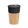 10 Oz. Ceramic Tumbler With Bamboo
