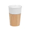 10 Oz. Ceramic Tumbler With Bamboo