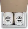 Custom 10oz Promotional Rocks Glasses - Gift Set of 2