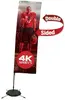 10' Streamline Rectangle Sail Sign Kit (Double-Sided with Scissor Base)