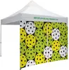 10' Tent Full Wall with Middle Zipper (Dye Sublimated, Double-Sided)