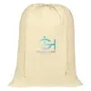 100% Cotton Laundry Bag w/ Front Pocket