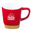 Personalized Ceramic Mug with Bamboo Coaster - 11oz