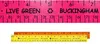 12" Fluorescent Wood Ruler - English & Metric Scale