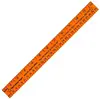 12" Fluorescent Wood Ruler - English & Metric Scale