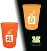 Custom 12oz Nite Glow Plastic Stadium Cup w/ Optional Lid