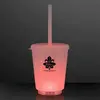 12 oz. Short Tumbler Light Cup with Lid & Straw