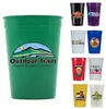 Durable 12 oz Stadium Cup with Optional Lids & BPA FREE