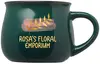 12 oz. Two-Tone Potbelly Ceramic Mug w/ Full Color Imprint