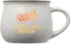 12 oz. Two-Tone Potbelly Ceramic Mug w/ Full Color Imprint