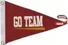 12" x 18" Nylon Pennant Flag Double-Sided