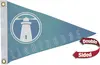 12" x 18" Polyester Pennant Flag Double-Sided