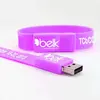 128MB Custom Silicone USB Flash Drive Wristband Bracelet