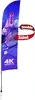 13' Streamline Blade Sail Sign Kit (Double-Sided with Ground Spike)