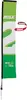 14.5' Premium Rectangle Sail Sign Kit (Double-Sided with Ground Spike & Ground Anchor)