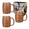 14 Oz. Moscow Mule Barrel Mug with Custom Box