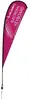 15' Elite Teardrop Nylon Sail Sign Kit (Single-Sided with Ground Spike)