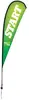 15' Premium Teardrop Sail Sign Kit (Single-Sided with Ground Spike)