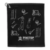 Custom Terry Golf Towel with Carabiner Clip - 15" x 18"