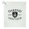 Custom Terry Golf Towel with Carabiner Clip - 15" x 18"