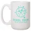 15oz Ceramic Mug: White