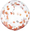 Orange & White Confetti Beach Ball - 16"