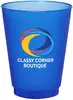 16 oz. Court Side Frosted Plastic Stadium Cups Full Color Imprint