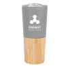 16 Oz. Marlow Stainless Steel Tumbler With Bamboo Base