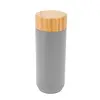 16 Oz. Stainless Steel Coral Bottle With Bamboo Lid