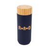 16 Oz. Stainless Steel Lexington Bottle With Bamboo Lid