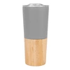 16 Oz. Stainless Steel Tumbler With Bamboo Base