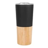 16 Oz. Stainless Steel Tumbler With Bamboo Base