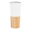 16 Oz. Stainless Steel Tumbler With Bamboo Base