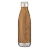 16 Oz. Swig Stainless Steel Woodtone Bottle With Custom Box