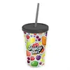 Custom Full Color 16 oz. Transparent Sentinel Tumbler with Straw Lid