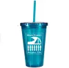 16 oz Customizable Acrylic Insulated Tumbler with Straw - Ideal for Corporate Gifts & Promotions