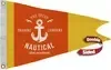 16" x 24" Polyester Burgee Flag Double-Sided