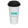 17 Fl. Oz. Mug with Silicone Lid: White mug