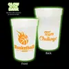 Customizable 17oz Glow Stadium Cup - BPA Free, Lid Options, Full Color Imprint