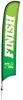 17' Premium Razor Sail Sign Kit (Single-Sided with Ground Spike)