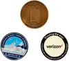 Personalized 2.25" Brass Challenge Coin (4 Colors, One Side)