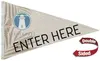 2.5' x 4' Polyester Pennant Flag Double-Sided