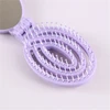 2 in 1 Cat-Ear Shape Hollow Foldable Mirror Comb