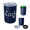 2-In-1 Full Laser Copper Insulated Beverage Holder And Tumbler